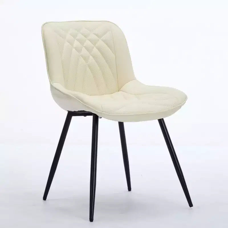 Chaises de salle à manger modernes du milieu du siècle avec revêtement en similicuir, confortables pour la cuisine et la salle à manger