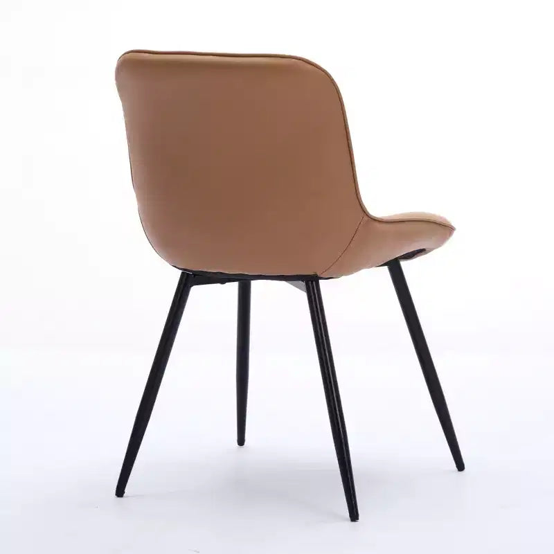 Chaises de salle à manger modernes du milieu du siècle avec revêtement en similicuir, confortables pour la cuisine et la salle à manger