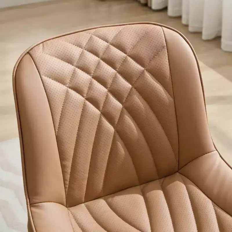 Chaises de salle à manger modernes du milieu du siècle avec revêtement en similicuir, confortables pour la cuisine et la salle à manger