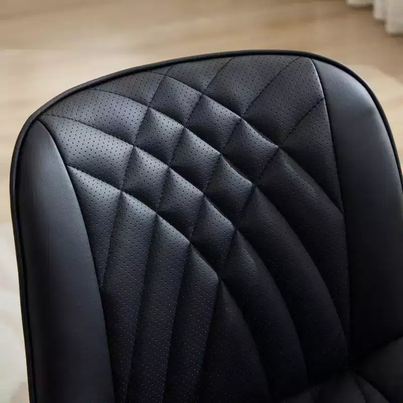 Chaises de salle à manger modernes du milieu du siècle avec revêtement en similicuir, confortables pour la cuisine et la salle à manger