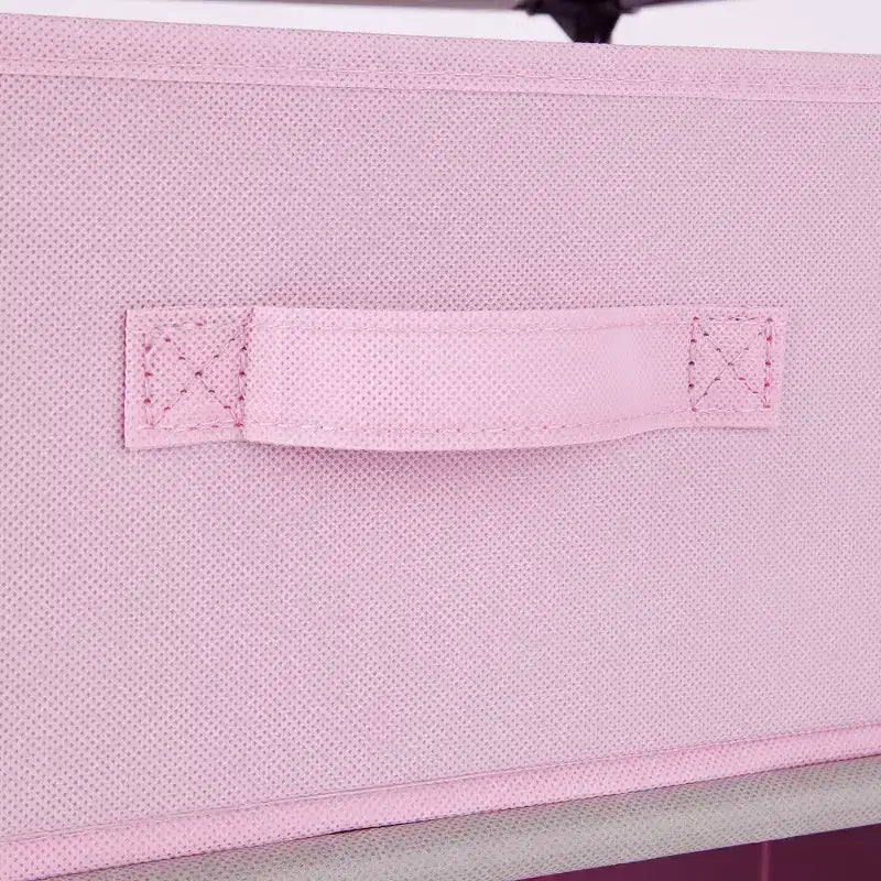 Commode de placard haute à 4 niveaux avec tiroirs - Organisateur de vêtements et petit rangement en tissu pour chambre à coucher