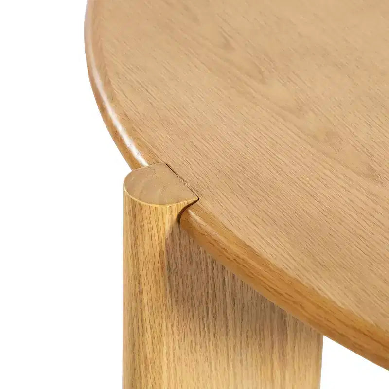 Table à manger ronde en bois massif 42 x 42 pour 4 personnes, table de cuisine moderne de style ferme, petite table ronde pour cuisine, salon, couleur naturelle