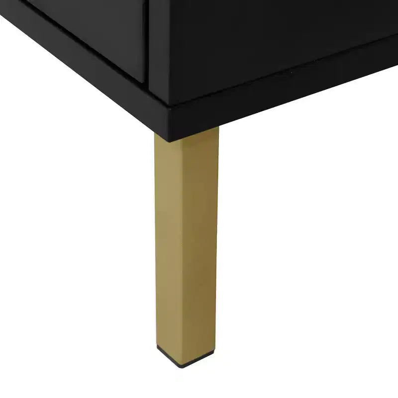 Meuble à chaussures en rotin avec 3 portes, meuble de rangement pour chaussures autoportant moderne, étagère à chaussures pour entrée, noir