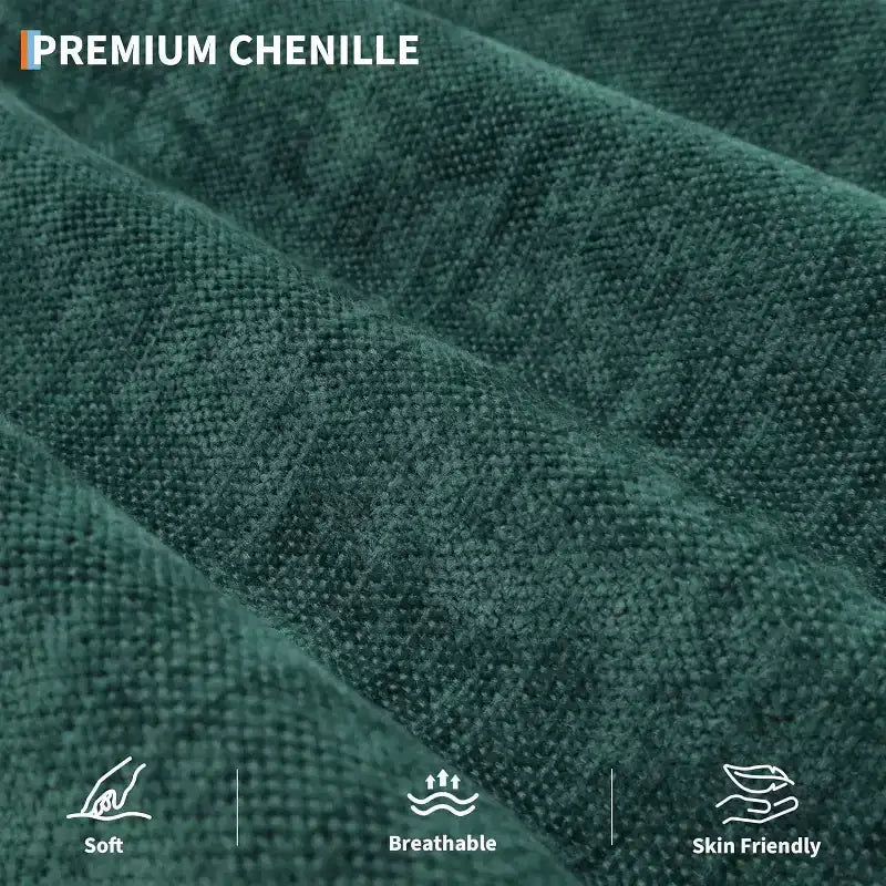 Canapé-lit futon en chenille 89, canapé-lit convertible moderne avec dossier et accoudoirs réglables, canapé 3 places avec 2 oreillers pour appartement