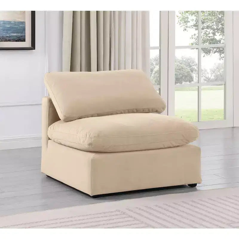 Fauteuil sans accoudoirs Indulge Velvet