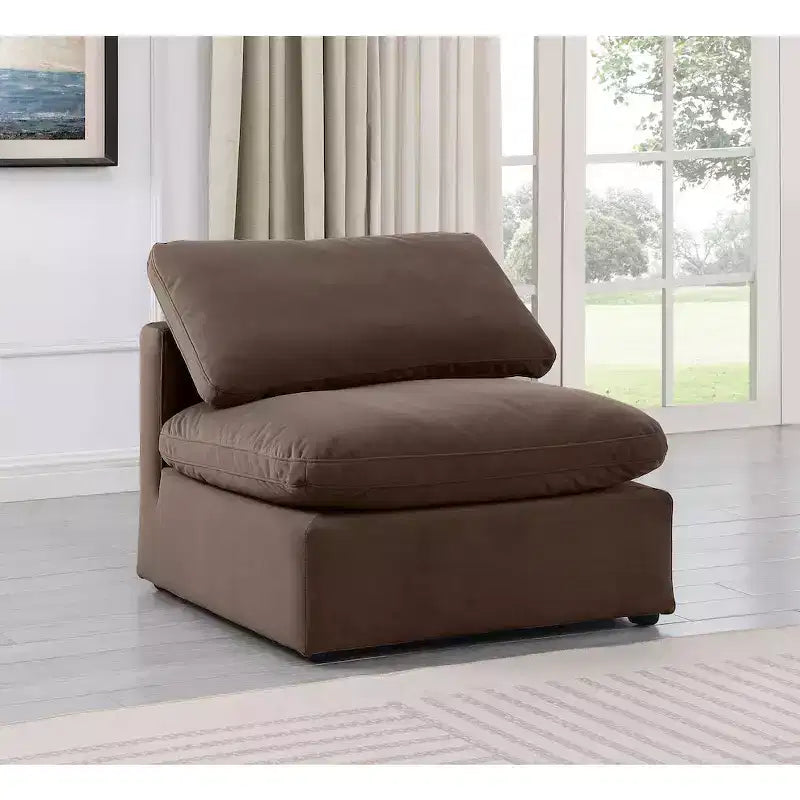 Fauteuil sans accoudoirs Indulge Velvet