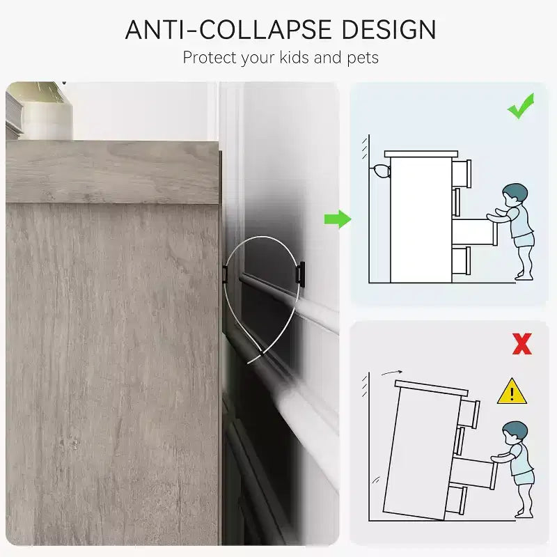Commode à 6 tiroirs pour chambre à coucher, commode haute grise de 45 po avec rangement, commode en bois pour placard de chambre à coucher, salon, entrée