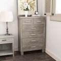 6 Drawers Dresser for Bedroom, 45 Tall Grey Chests of Drawers with Storage, Wooden Dresser for Closet for Bedroom, Living Room, Entryway
