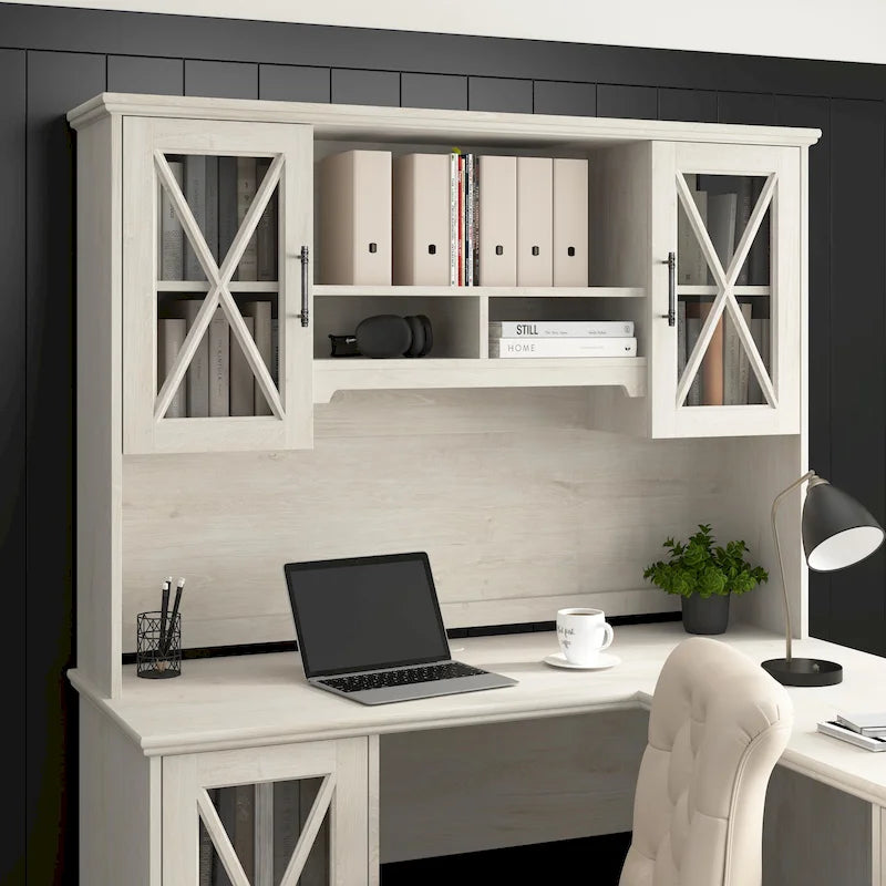 Lennox, buffet de style fermette de 60 po, pour bureau et meuble d’appoint, par Bush Furniture