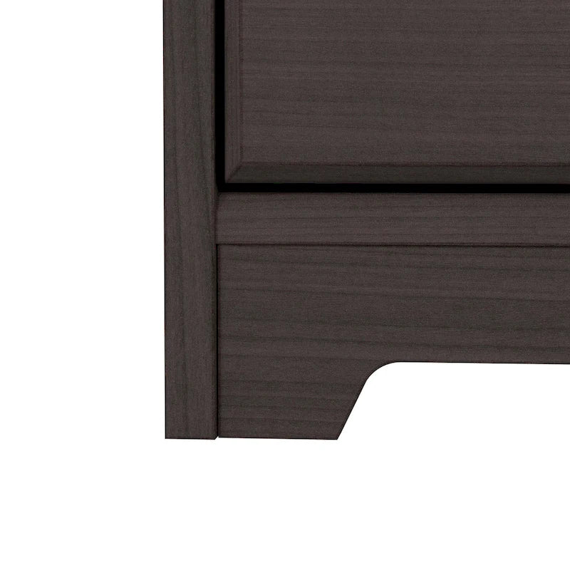 Bush Furniture Cabot Bureau d'angle de 60 po avec rangement pour bureau à domicile