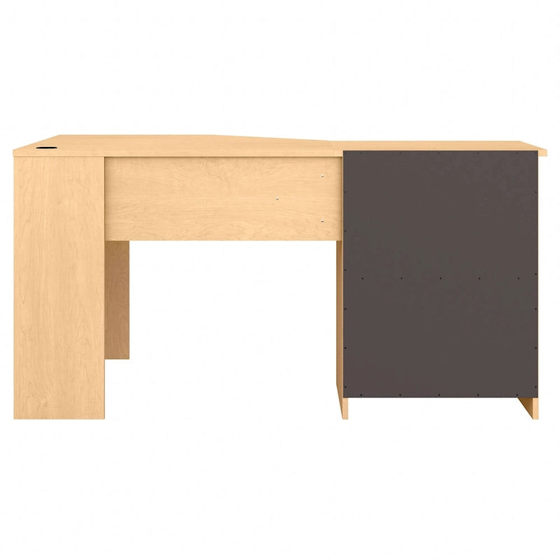 Bush Furniture Cabot Bureau d'angle de 60 po avec rangement pour bureau à domicile