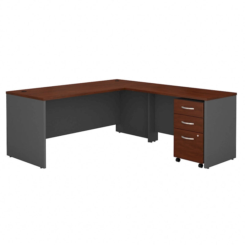 Bureau en L 72W de la Série C avec tiroirs par Bush Business Furniture