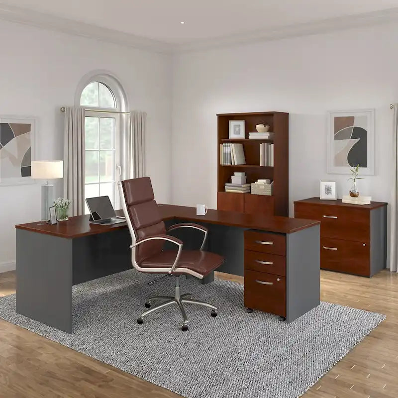 Bureau en L 72W de la Série C avec tiroirs par Bush Business Furniture