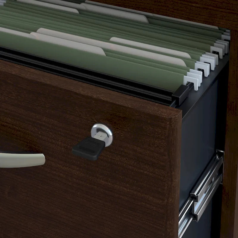 Bureau en L 72W de la Série C avec tiroirs par Bush Business Furniture