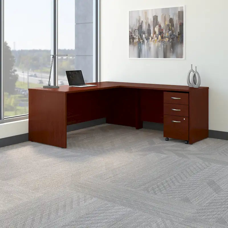 Bureau en L 72W de la Série C avec tiroirs par Bush Business Furniture
