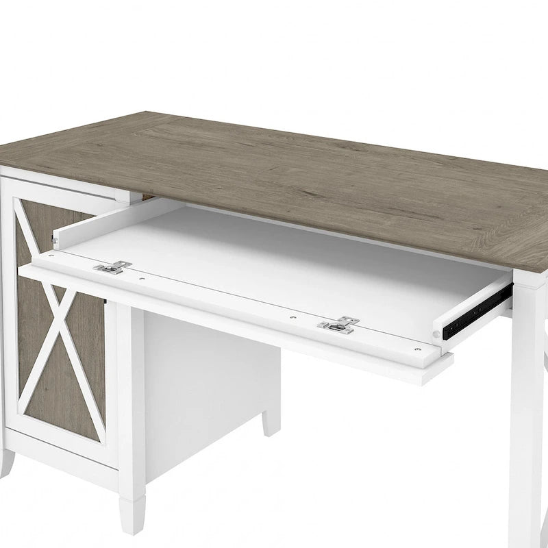 Bureau d'ordinateur Key West 54W avec rangement et armoire de Bush Furniture