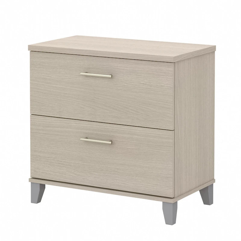 Classeur latéral Bush Furniture Somerset à 2 tiroirs avec rangement