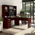 Bureau assis-debout en L 3 positions 60W avec huche, par Bush Furniture
