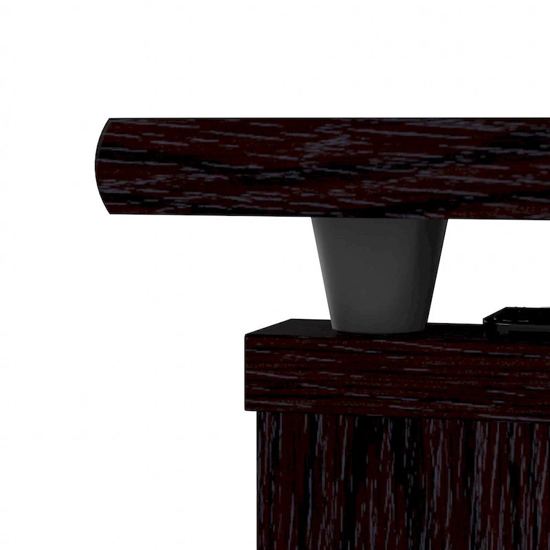 Bureau assis-debout en L 3 positions 60W avec huche, par Bush Furniture
