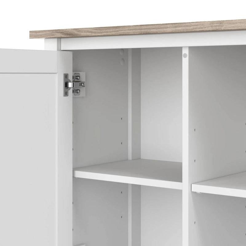 Meuble d'appoint Bush Furniture Mayfield avec portes et rangement