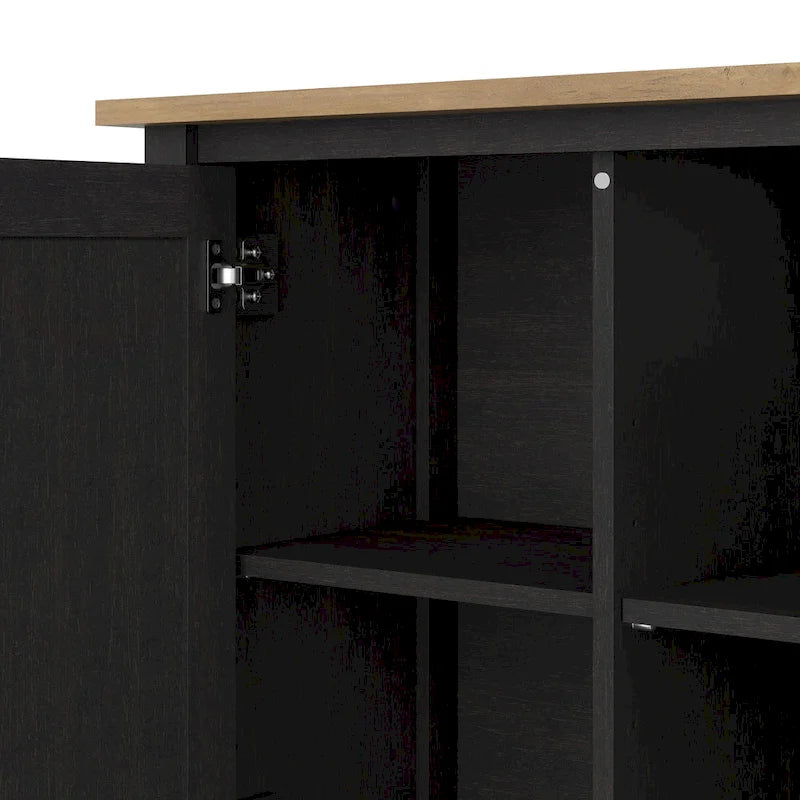 Meuble d'appoint Bush Furniture Mayfield avec portes et rangement