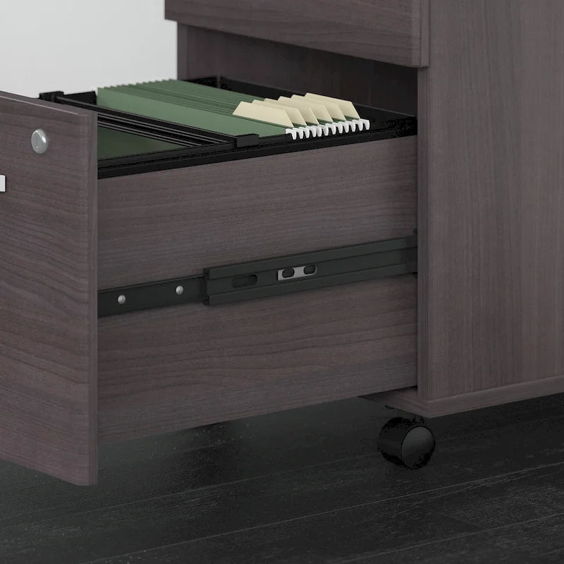 Bureau d'angle en L 66W Studio C avec tiroirs par Bush Business Furniture