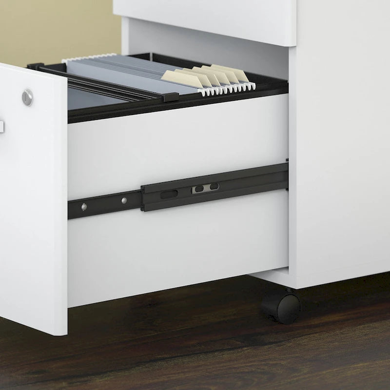 Bureau d'angle en L 66W Studio C avec tiroirs par Bush Business Furniture