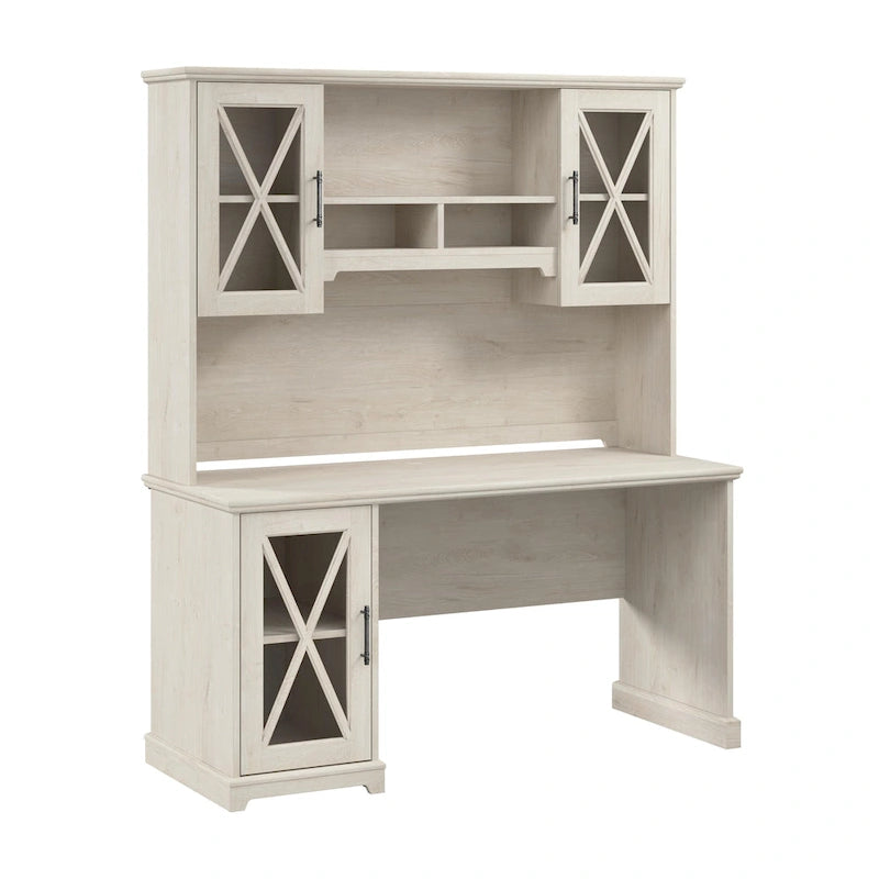 Bureau de ferme Lennox avec huche et meuble de rangement par Bush Furniture