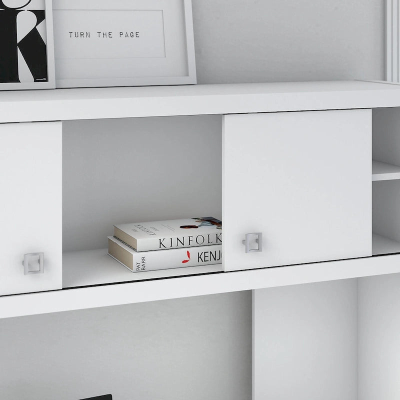 Bureau d'angle Echo avec huche par Bush Business Furniture