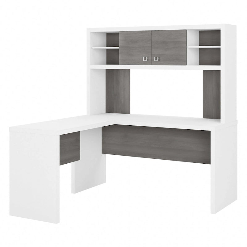 Bureau d'angle Echo avec huche par Bush Business Furniture