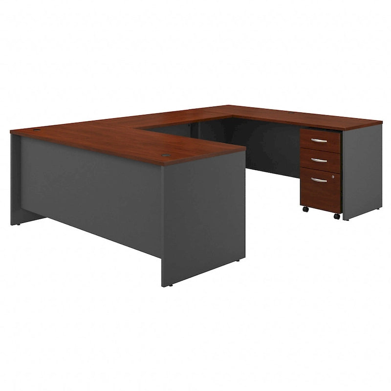 Bureau en U 72W de la Série C avec tiroirs de Bush Business Furniture