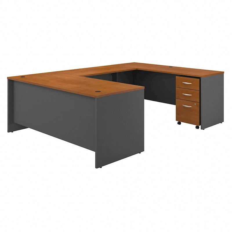 Bureau en U 72W de la Série C avec tiroirs de Bush Business Furniture