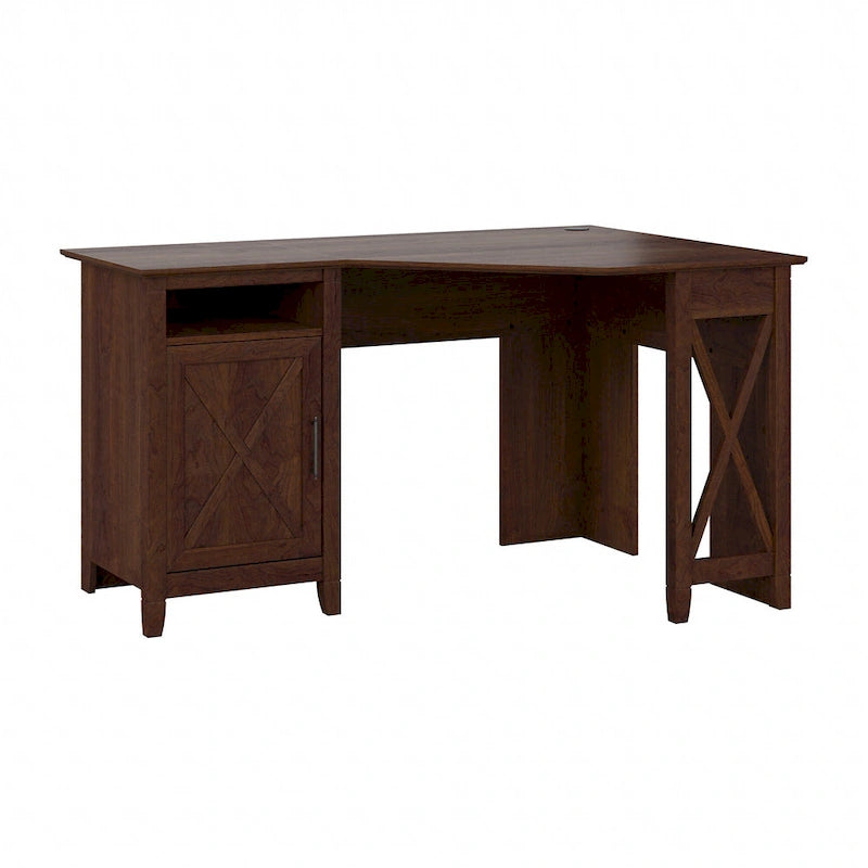 Bureau d'ordinateur d'angle Bush Furniture Key West 54W avec rangement