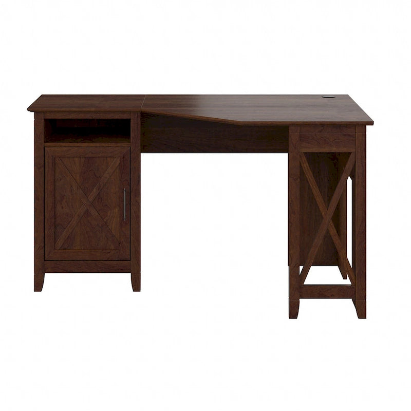Bureau d'ordinateur d'angle Bush Furniture Key West 54W avec rangement