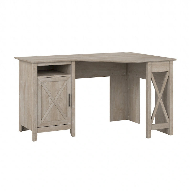 Bureau d'ordinateur d'angle Bush Furniture Key West 54W avec rangement