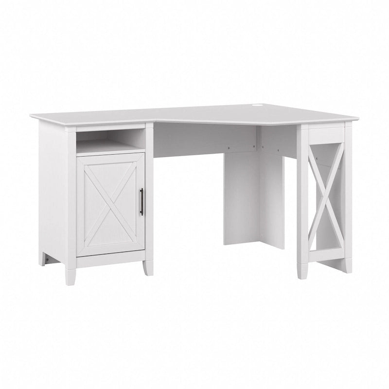 Bureau d'ordinateur d'angle Bush Furniture Key West 54W avec rangement