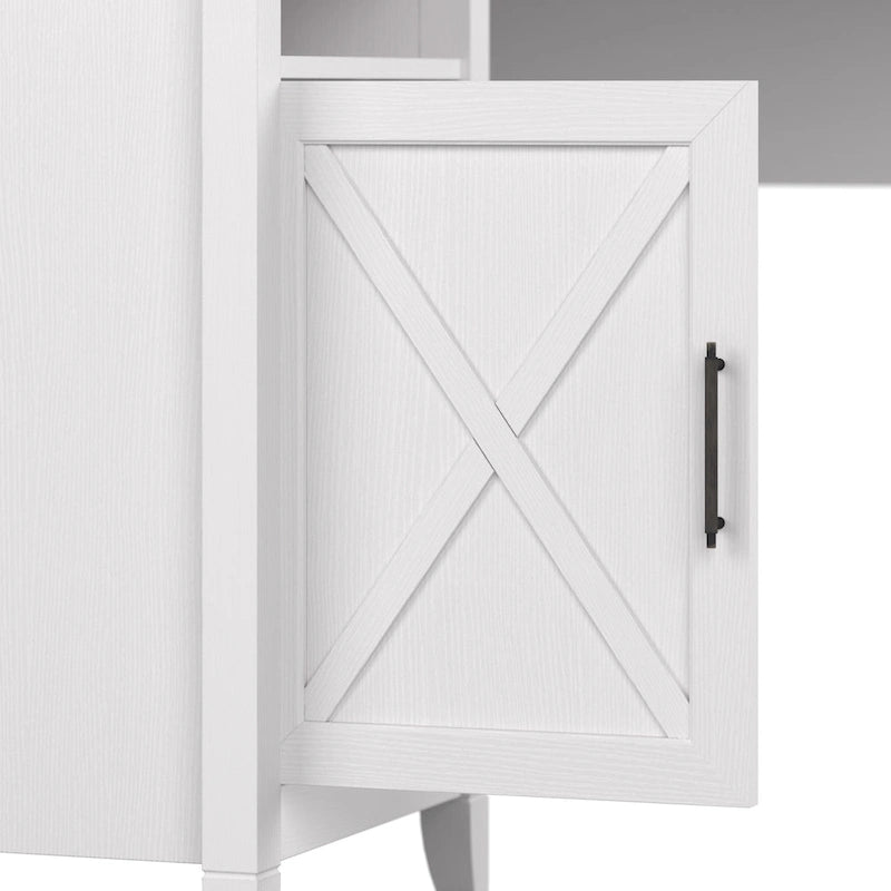 Bureau d'ordinateur d'angle Bush Furniture Key West 54W avec rangement