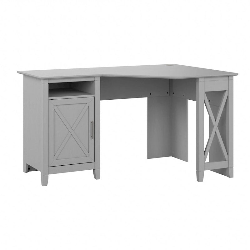 Bureau d'ordinateur d'angle Bush Furniture Key West 54W avec rangement