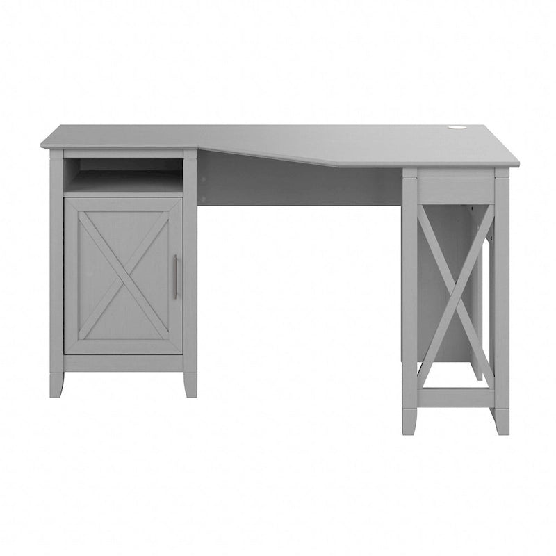Bureau d'ordinateur d'angle Bush Furniture Key West 54W avec rangement