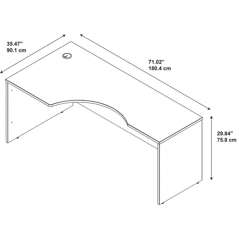 Bureau d'angle pour gaucher Series C 72W de Bush Business Furniture