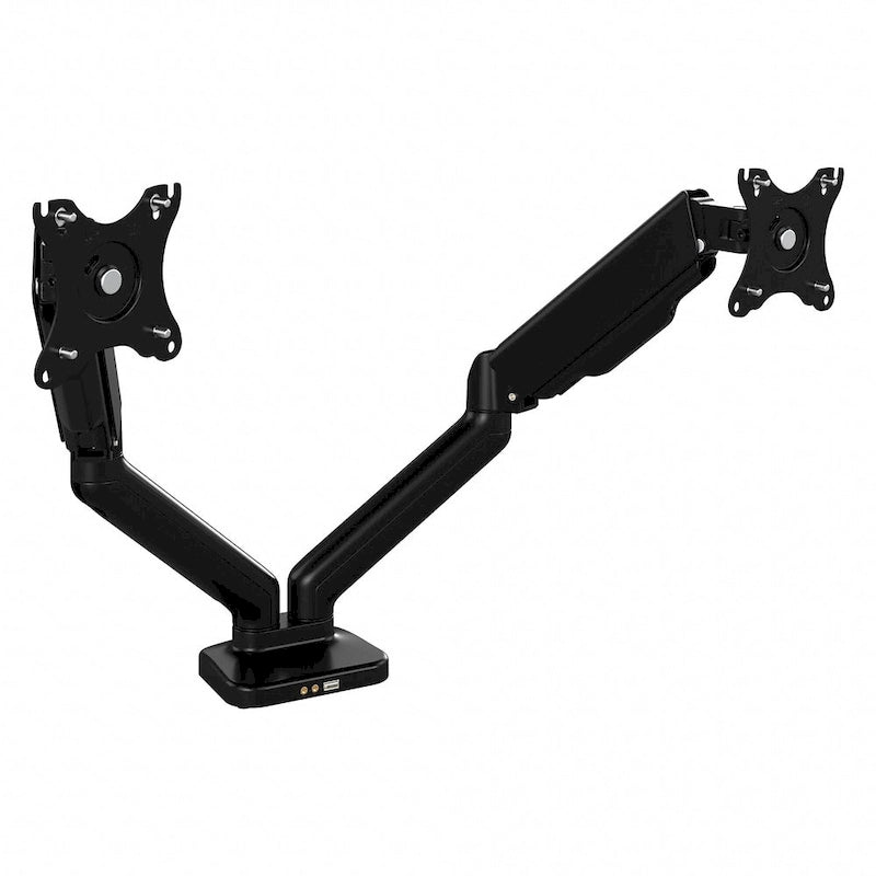 Bras pour deux moniteurs réglable avec port USB Bush Business Furniture