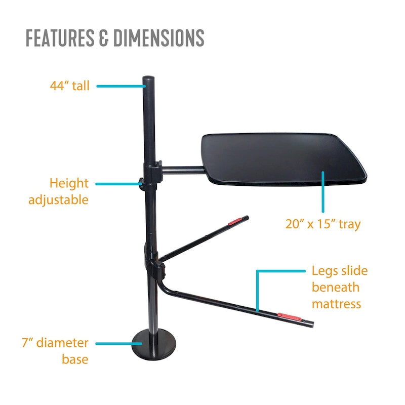 Table de lit universelle Able Life, support d'ordinateur portable réglable pour lits