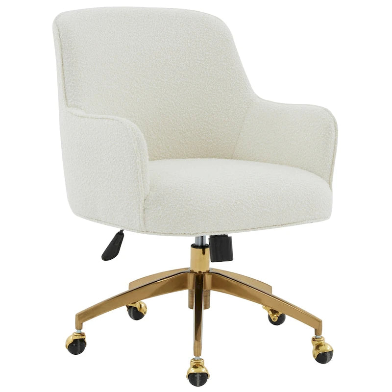 SAFAVIEH Couture Chaise de bureau pivotante réglable Gregg - 26,5 L x 27,8 P x 33,3 H - 26Lx28Px35H