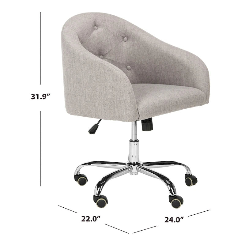 Chaise de bureau pivotante et réglable Safavieh Hugrin - 24inx22inx35in (LxPxH)