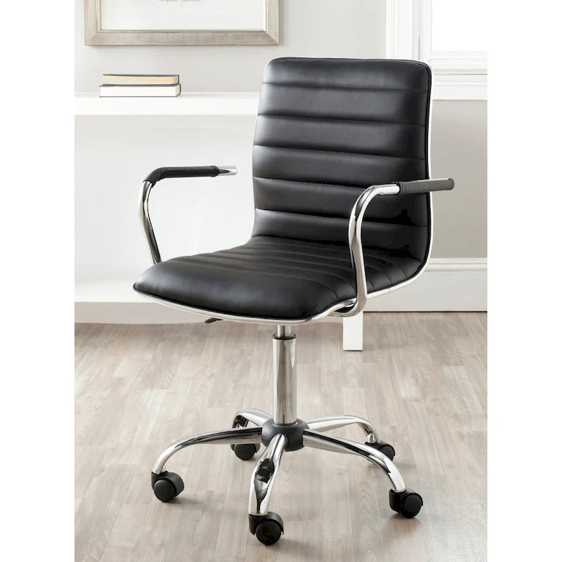SAFAVIEH Kendra Chaise de Bureau Ajustable Blanche - 22.4 x 19.9 x 35.9 - 22.4 x 19.9 x 35.9 - 22Wx23Px40H