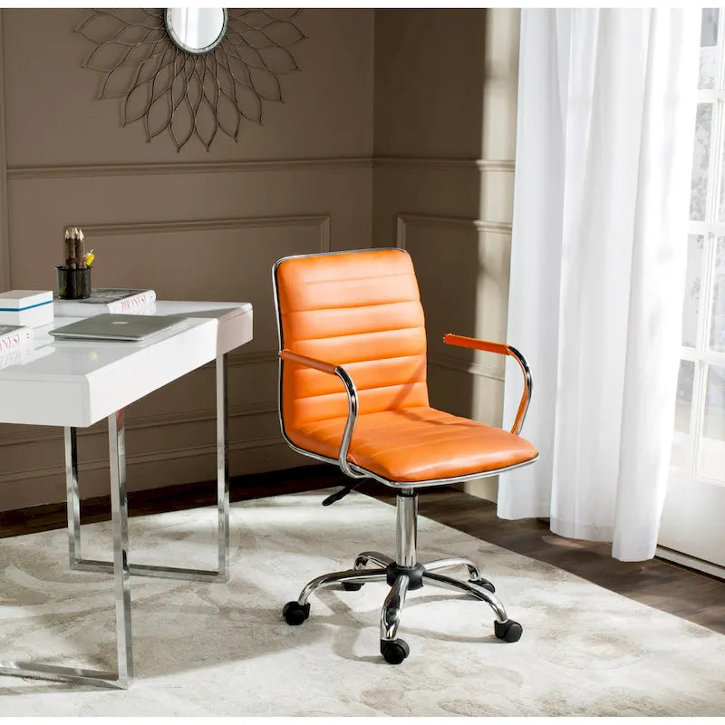 SAFAVIEH Kendra Chaise de Bureau Ajustable Blanche - 22.4 x 19.9 x 35.9 - 22.4 x 19.9 x 35.9 - 22Wx23Px40H