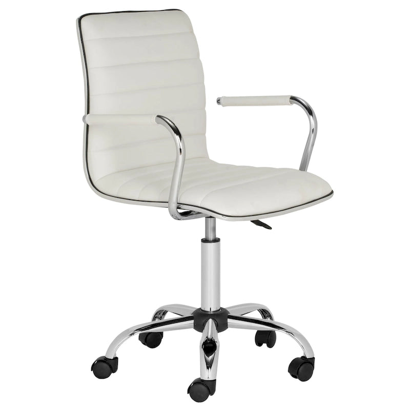 SAFAVIEH Kendra Chaise de Bureau Ajustable Blanche - 22.4 x 19.9 x 35.9 - 22.4 x 19.9 x 35.9 - 22Wx23Px40H