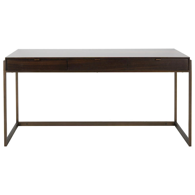 Bureau d'écriture eucalyptus fumé 3 tiroirs Radunka SAFAVIEH Couture