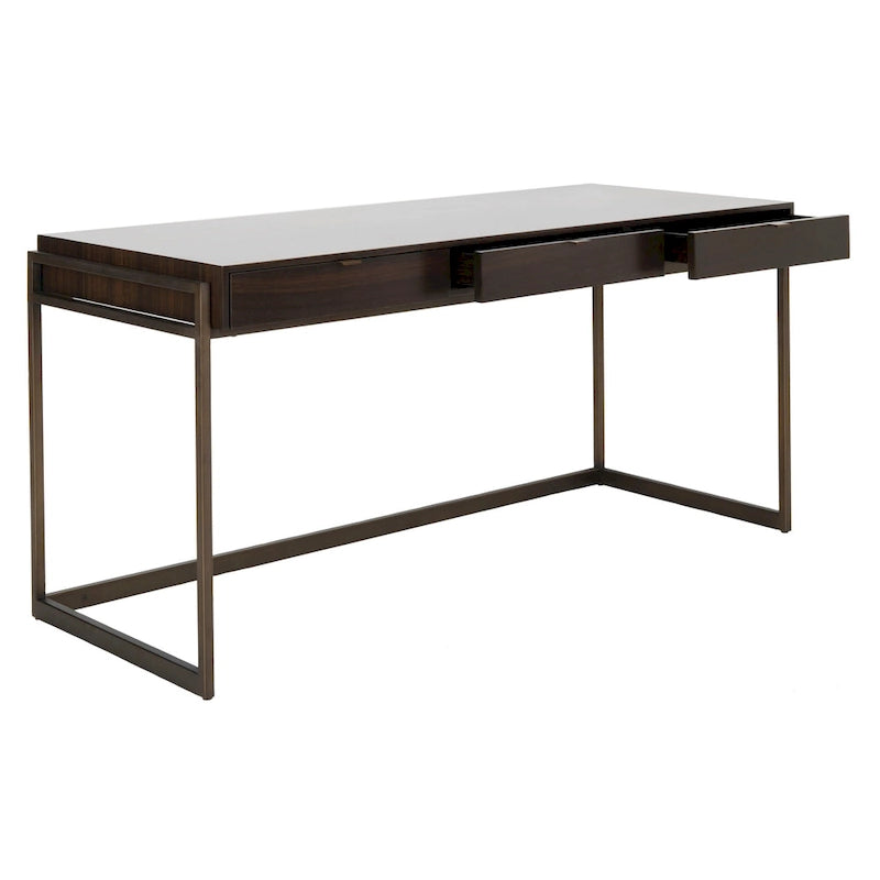 Bureau d'écriture eucalyptus fumé 3 tiroirs Radunka SAFAVIEH Couture