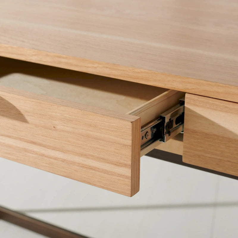 Bureau d'écriture eucalyptus fumé 3 tiroirs Radunka SAFAVIEH Couture